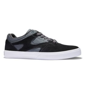 Buty Skate Męskie DC Kalis Vulc Czarne Szare Białe | 17248LXKY