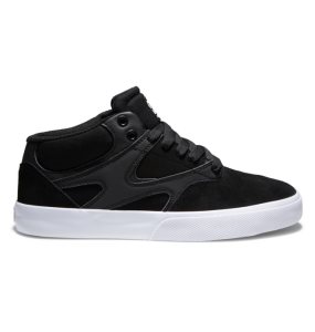 Buty Skate Męskie DC Kalis Vulc MID Czarne Czarne Białe | 94153LAGS