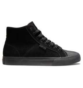 Buty Skate Męskie DC Manual Hi RT High Tops Czarne Czarne | 86579AZSQ