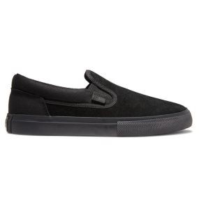 Buty Skate Męskie DC Manual Slip On Czarne Czarne | 17385HRAK