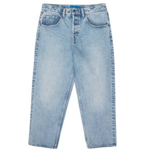 Spodnie Męskie DC Worker Indigo Vintage Wash Baggy Fit Jeans Indygo Niebieskie | 48326ZJAN